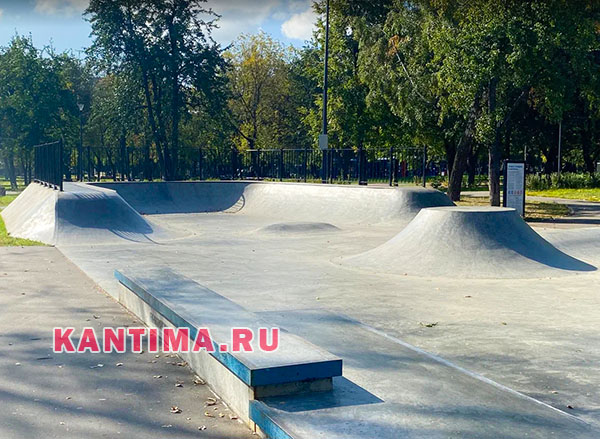 Парк Сосенки общий вид рамп для роллеров 