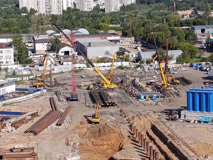 Строительство станции метро Каспийская 24.08.26