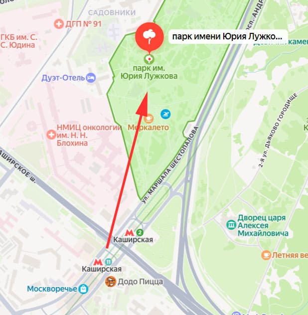 Park imeni Yuriya Luzhkova gde nahoditsya